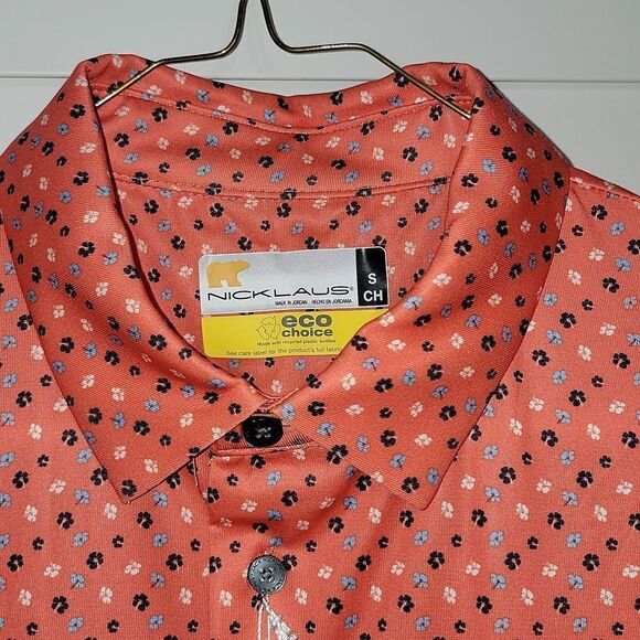 New Jack Nicklaus Eco Choice Mens All Over Print Polo Style Golf Shirt SMALL XXL - Picture 3 of 10
